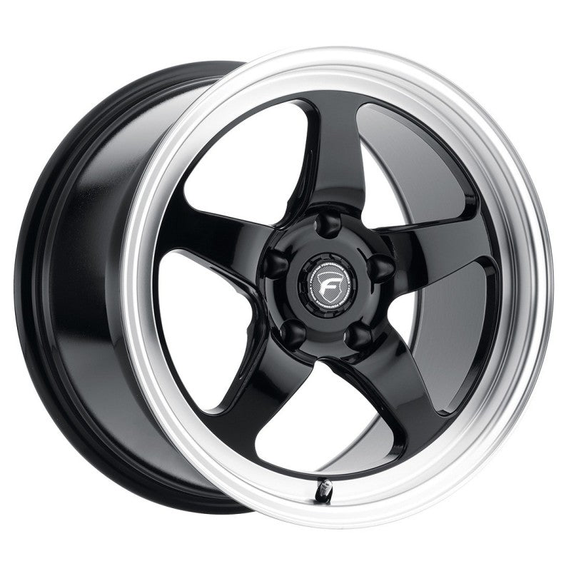 18x10 Forgestar D5 Drag Black Machined 5x120.65 5x4.75 ET25 Wheel Rim