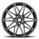 20x9 Sapphire Luxury Alloys SX05-05 Gloss Black and Milled 5x120 ET35 CB73 Wheel