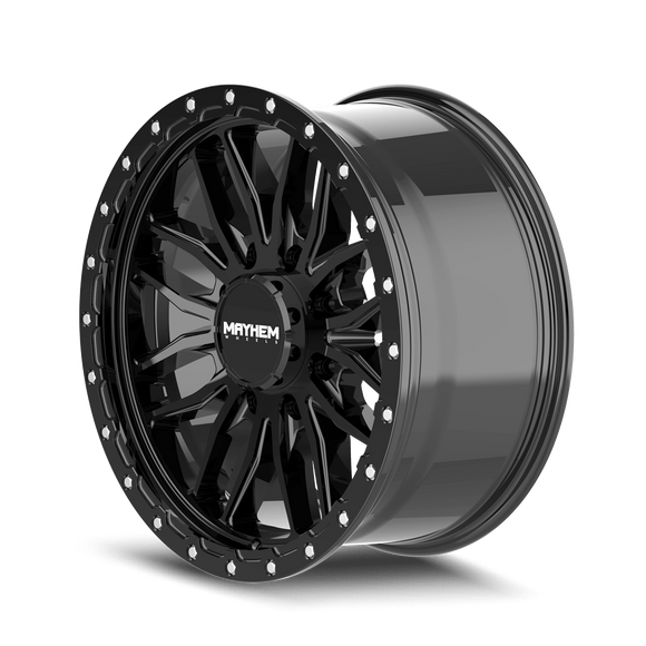 20x9 Mayhem Vector Gloss Black 8x165.1 ET18 CB125.2 Wheel Rim