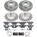 PowerStop Semi-Coated Rotor and Low-Dust Ceramic Brake Pad Kit