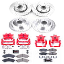 PowerStop Z23 Daily Driver Carbon-Fiber Ceramic Pads Drilled & Slotted Rotor & C