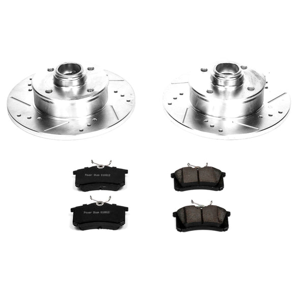 PowerStop Z23 Daily Driver Carbon-Fiber Ceramic Brake Pad and Drilled & Slotted
