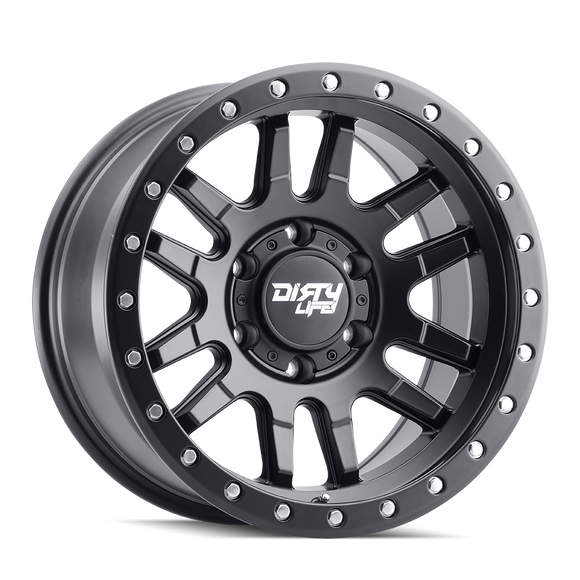 17x9 Dirty Life Canyon Pro Satin Black 6x135 ET0 CB87.1 Wheel Rim