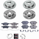 PowerStop OE Stock Replacement Low-Dust Ceramic Brake Pad and Rotor Kit