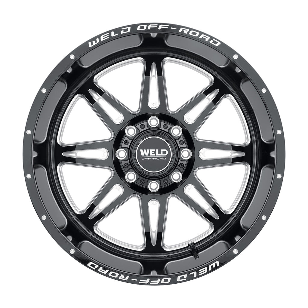 20x12 WELD Off-Road Cheyenne Gloss Black Milled 8x170 ET-44 Wheel Rim ...