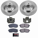 PowerStop OE Stock Replacement Low-Dust Ceramic Brake Pad, Rotor and Caliper Kit