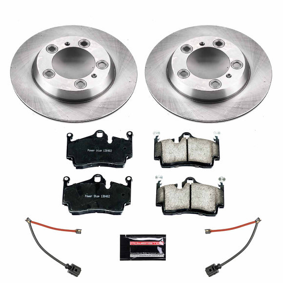 PowerStop OE Stock Replacement Low-Dust Ceramic Brake Pad and Rotor Kit