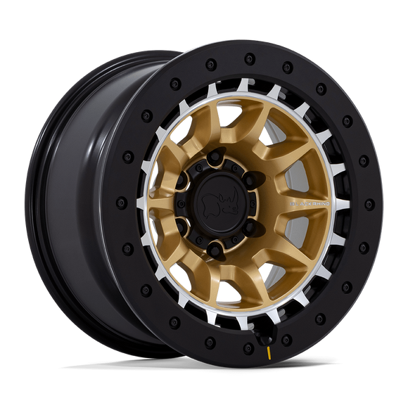17x8.5 Black Rhino BR016 Tusk Gloss Midnight Blue 6x139.7 ET-10 Wheel