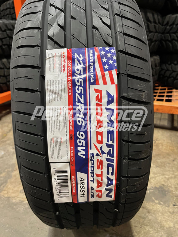 225/55ZR16 American Roadstar Sport A/S 95W BSW SL 225 55 16 2255516