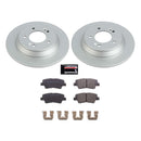 PowerStop Genuine Geomet Coated Rotor and Low-Dust Ceramic Brake Pad Kit