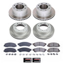 PowerStop Semi-Coated Rotor and Low-Dust Ceramic Brake Pad Kit