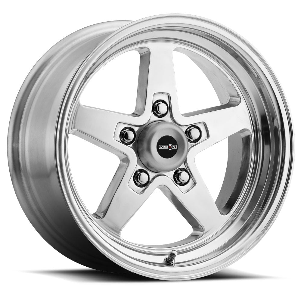 15x4 Vision 571 Sport Star II Polished 5x114.3 5x4.5 ET-19 Wheel Rim - 0