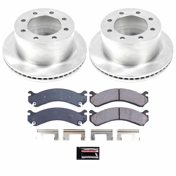 PowerStop OE Stock Replacement Low-Dust Ceramic Brake Pad and Rotor Kit