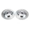 PowerStop Evolution Drilled Slotted Rotors Pair Rear For Mazda Miata