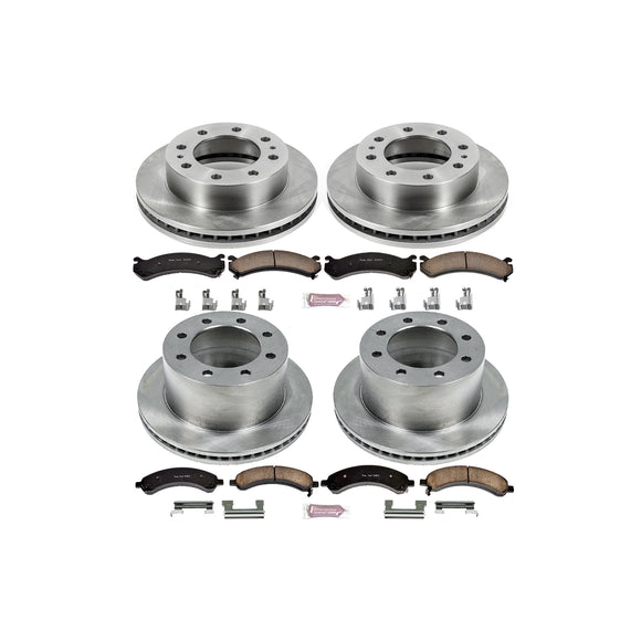 PowerStop OE Stock Replacement Low-Dust Ceramic Brake Pad and Rotor Kit