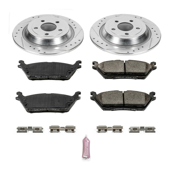 PowerStop Z23 Daily Driver Carbon-Fiber Ceramic Brake Pad and Drilled & Slotted
