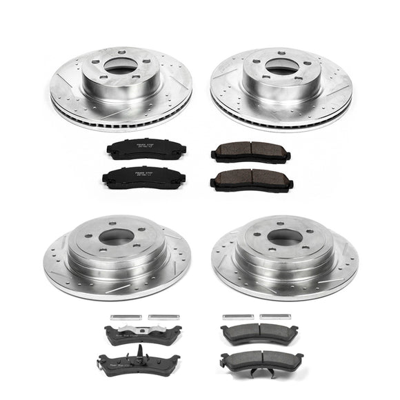 PowerStop Z23 Daily Driver Carbon-Fiber Ceramic Brake Pad and Drilled & Slotted