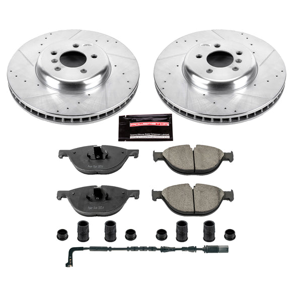 PowerStop Z23 Daily Driver Carbon-Fiber Ceramic Brake Pad and Drilled & Slotted