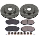 PowerStop OE Stock Replacement Low-Dust Ceramic Brake Pad and Rotor Kit