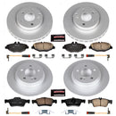 PowerStop Genuine Geomet Coated Rotor and Carbon-Fiber Ceramic Brake Pad Kit