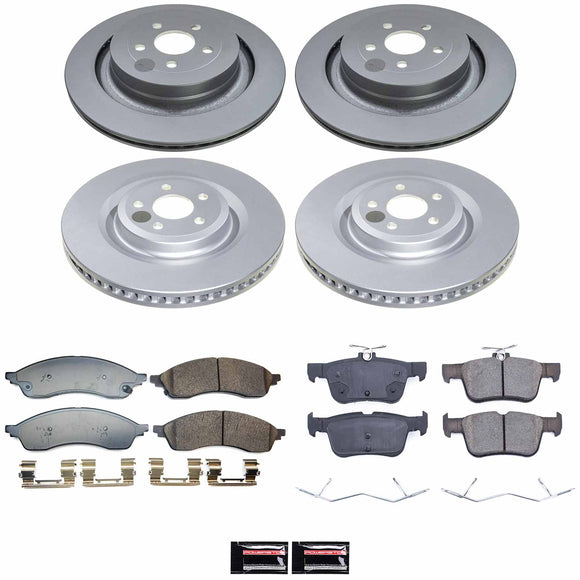 Genuine Geomet Coated Rotor and Low-Dust Ceramic Brake Pad Kit
