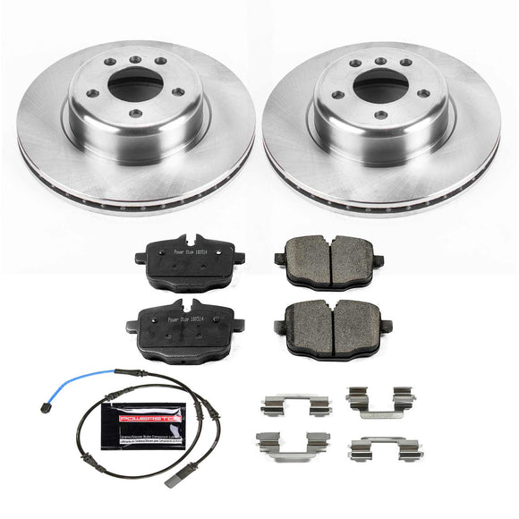 PowerStop OE Stock Replacement Low-Dust Ceramic Brake Pad and Rotor Kit