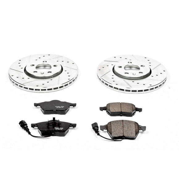 PowerStop Z23 Daily Driver Carbon-Fiber Ceramic Brake Pad and Drilled & Slotted