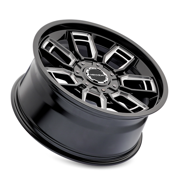 20x9 Mayhem Ordinance Gloss Black Milled 5x127 ET0 CB87 Wheel Rim