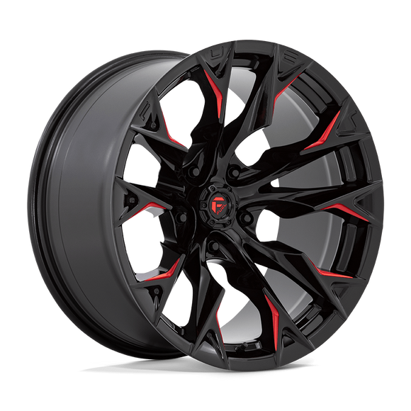 20x10 Fuel Off-Road D823 Flame Gloss Black Milled Candy Red 5x127 ET-18 Wheel