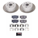 PowerStop Semi-Coated Rotor and Low-Dust Ceramic Brake Pad Kit