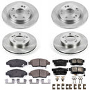 PowerStop OE Stock Replacement Low-Dust Ceramic Brake Pad and Rotor Kit