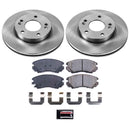 PowerStop OE Stock Replacement Low-Dust Ceramic Brake Pad and Rotor Kit
