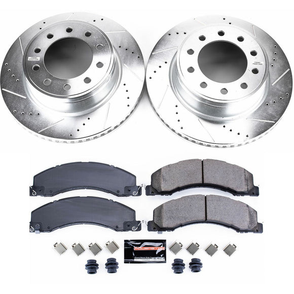 PowerStop Z23 Daily Driver Carbon-Fiber Ceramic Brake Pad and Drilled & Slotted
