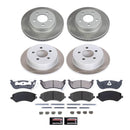 PowerStop Semi-Coated Rotor and Low-Dust Ceramic Brake Pad Kit