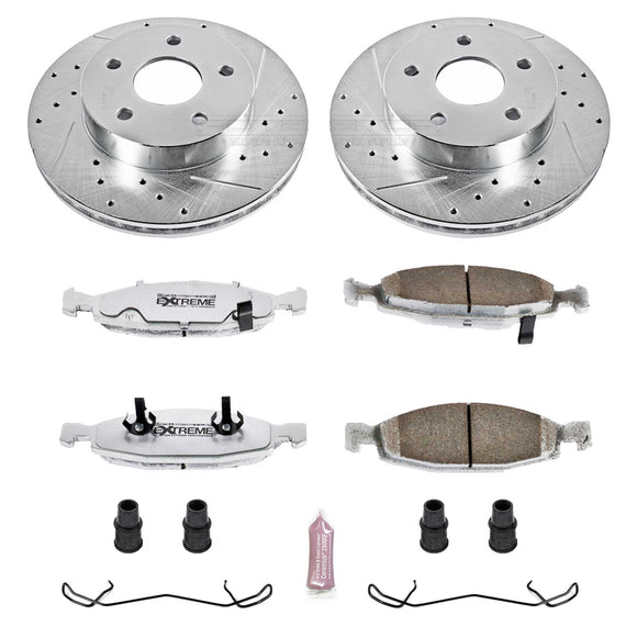 PowerStop Z26 Street Performance Ceramic Brake Pad and Drilled & Slotted Rotor K