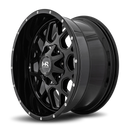 20x10 Hardrock Gunner Gloss Black 6x135/139.7 ET-19 wheel/rim-3