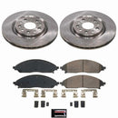 OE Stock Replacement Low-Dust Ceramic Brake Pad and Rotor Kit