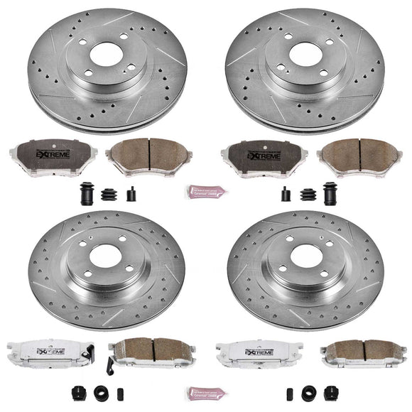 PowerStop Z26 Street Performance Ceramic Brake Pad and Drilled & Slotted Rotor K