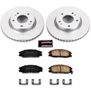 PowerStop Genuine Geomet Coated Rotor and Low-Dust Ceramic Brake Pad Kit