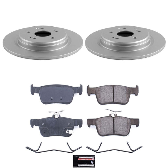 Genuine Geomet Coated Rotor and Low-Dust Ceramic Brake Pad Kit