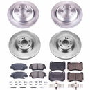 PowerStop OE Stock Replacement Low-Dust Ceramic Brake Pad and Rotor Kit