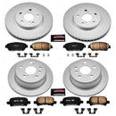 PowerStop Genuine Geomet Coated Rotor and Low-Dust Ceramic Brake Pad Kit