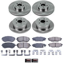 PowerStop OE Stock Replacement Low-Dust Ceramic Brake Pad and Rotor Kit