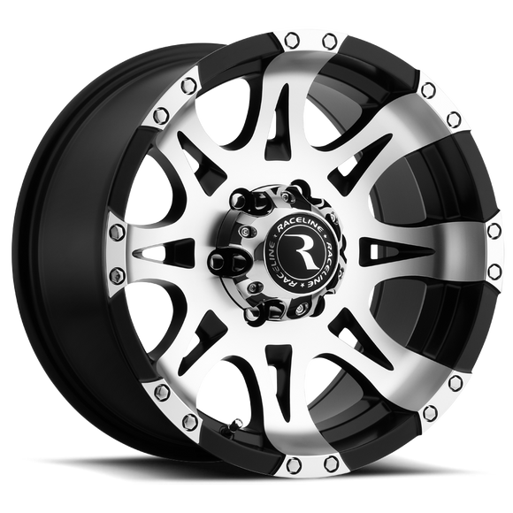 18x9 Raceline 982 Black Machined 6x139.7 6x5.5 ET-06 Wheel Rim
