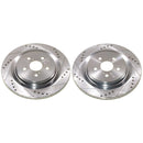 PowerStop Evolution Drilled Slotted Rotors Pair Rear For Toyota Highlander