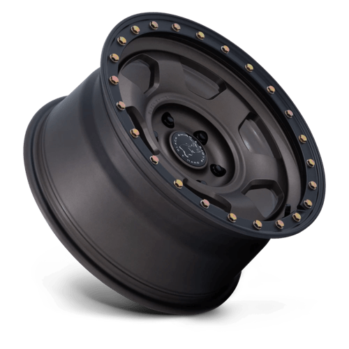 17X8.5 Black Rhino BR029 Trooper Burnt Bronze Matte Black Lip 6X139.7 ET0 Wheel