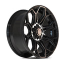 4Play Gen3 4P83 20x9 Black Brushed Face Tinted Wheel 5x127 ET0 CB87.1