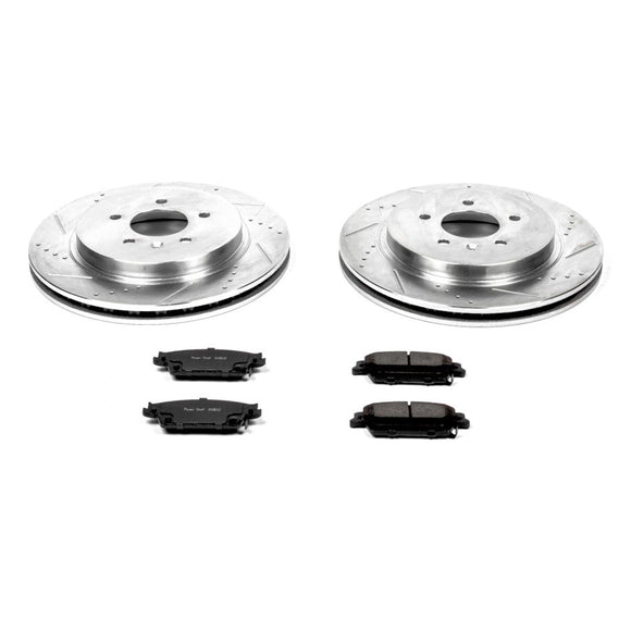 PowerStop Z23 Daily Driver Carbon-Fiber Ceramic Brake Pad and Drilled & Slotted