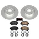 PowerStop Genuine Geomet Coated Rotor and Carbon-Fiber Ceramic Brake Pad Kit