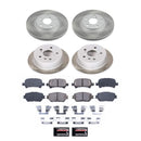 PowerStop Semi-Coated Rotor and Low-Dust Ceramic Brake Pad Kit